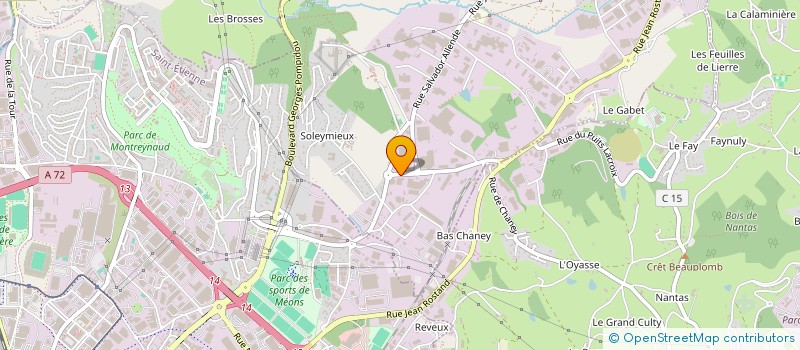 localisation de l'entreprise ATECC-SERVICES à LA TALAUDIERE