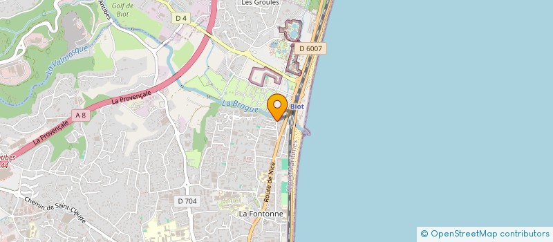 localisation de l'entreprise ATECH 06 à ANTIBES