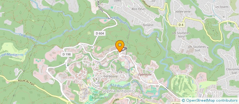 localisation de l'entreprise ATECH  VALBONNE