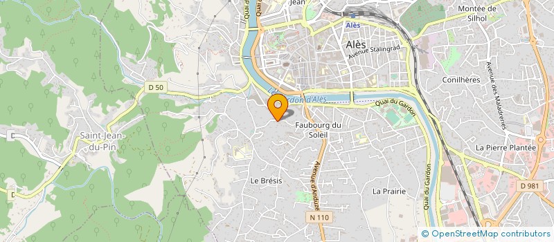 localisation de l'entreprise ATECH  ALES