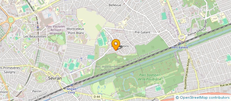 localisation de l'entreprise ATECHS à SEVRAN