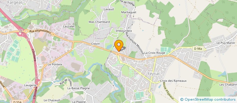 localisation de l'entreprise ATECK AUTOMATISME SASU à FEYTIAT