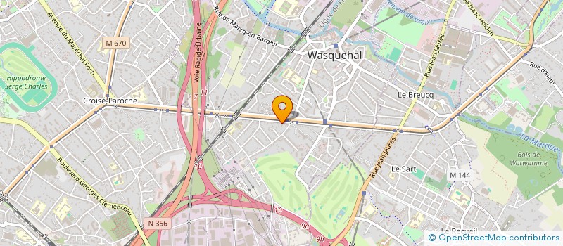 localisation de l'entreprise ATECNA MANAGEMENT à WASQUEHAL