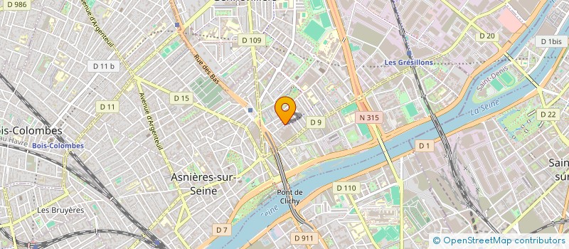 localisation de l'entreprise ATECOM  GENNEVILLIERS