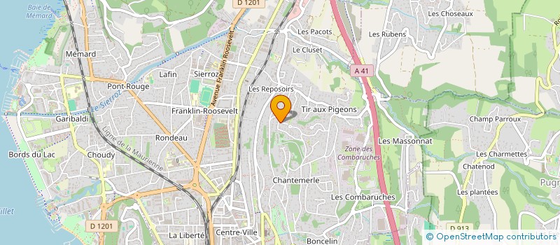 localisation de l'entreprise ATECOSE à AIX-LES-BAINS