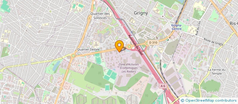 localisation de l'entreprise ATED SERVICES à GRIGNY