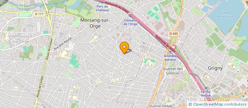 localisation de l'entreprise ATEDIS à MORSANG-SUR-ORGE
