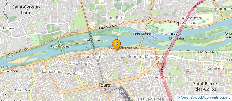 localisation de l'entreprise ATEEC à TOURS