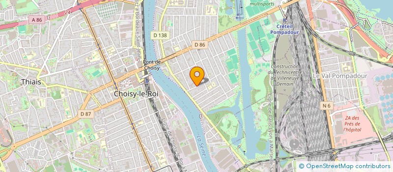 localisation de l'entreprise ATEF  CHOISY-LE-ROI