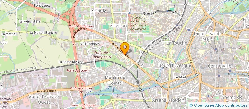 localisation de l'entreprise ATEF DE MONTFORT à RENNES