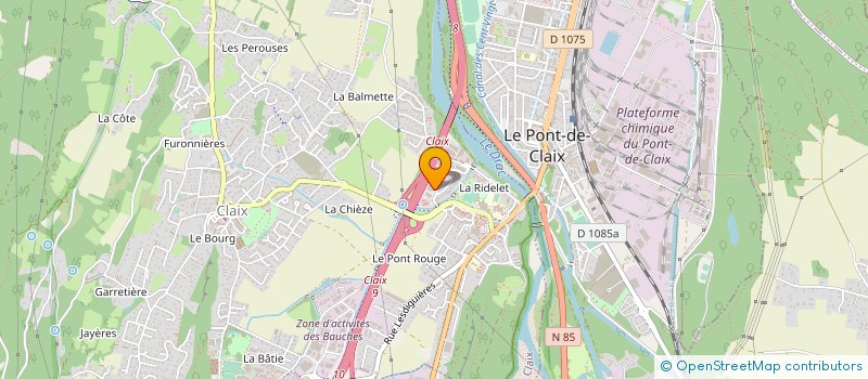 localisation de l'entreprise ATEIS FRANCE à CLAIX
