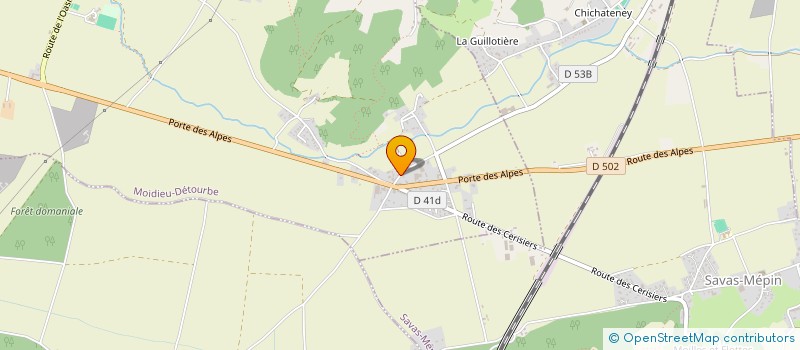 localisation de l'entreprise ATEITIS  MOIDIEU-DETOURBE