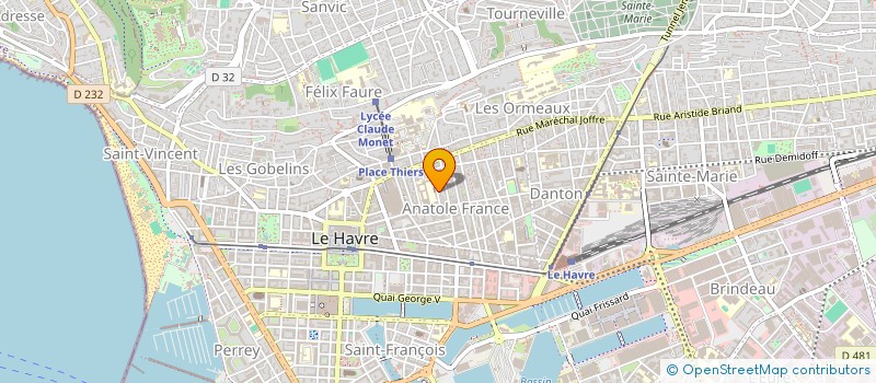 localisation de l'entreprise ATEK CONSEIL à LE HAVRE