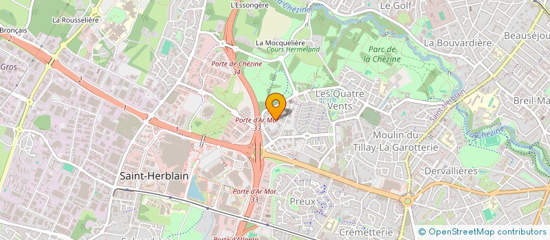 localisation de l'entreprise ATEK IMMOBILIER  SAINT-HERBLAIN