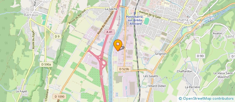 localisation de l'entreprise ATEKAM à PONTCHARRA