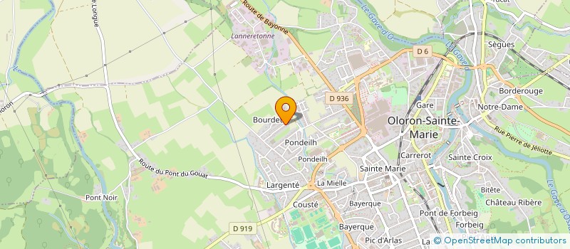 localisation de l'entreprise ATEL  OLORON-SAINTE-MARIE