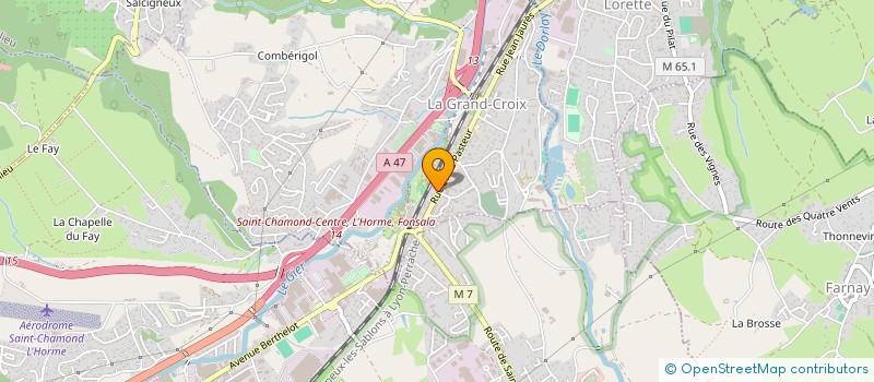 localisation de l'entreprise ATEL DEVILLE S A FORGE ESTAMP  LA GRAND-CROIX