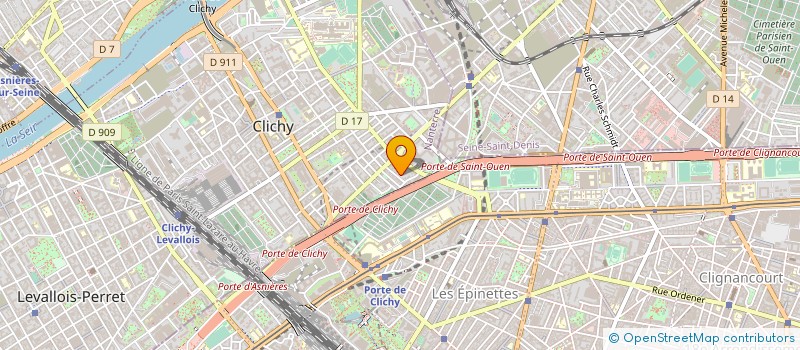localisation de l'entreprise ATEL ETUD REAL PROTOTYP à CLICHY