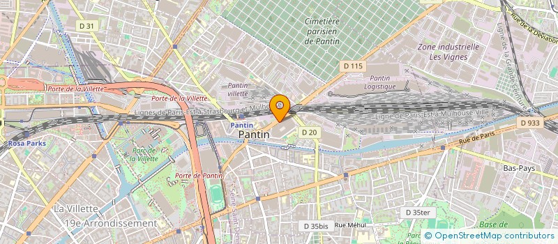 localisation de l'entreprise ATEL INVESTISSEMENT à PANTIN