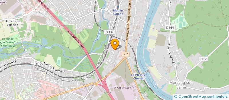 localisation de l'entreprise ATEL LOGISTIQUE à ORMOY