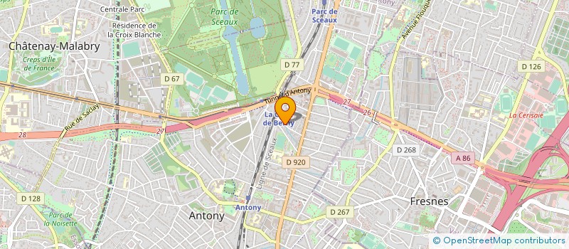 localisation de l'entreprise ATEL THEATRE HIBOU CIE LUIS JAIME CORTEZ à ANTONY