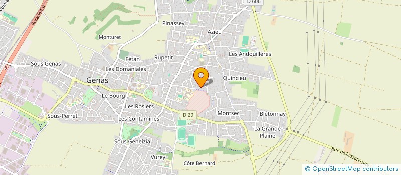 localisation de l'entreprise ATEL TRANSPORTS à GENAS