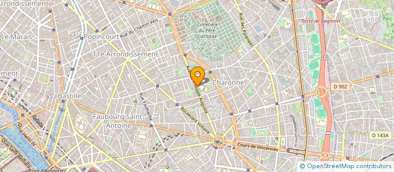localisation de l'entreprise ATEL TRAVAILLLEURS HANDICAPES DU ONZIEME à PARIS