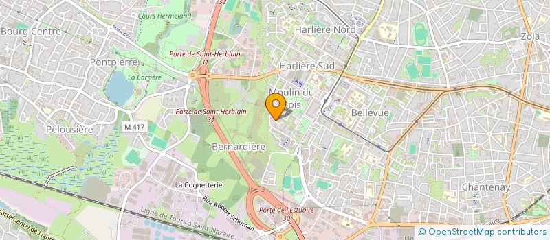 localisation de l'entreprise ATELEC  SAINT-HERBLAIN