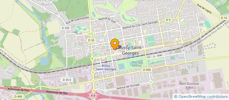 localisation de l'entreprise ATELEC à BUSSY-SAINT-GEORGES
