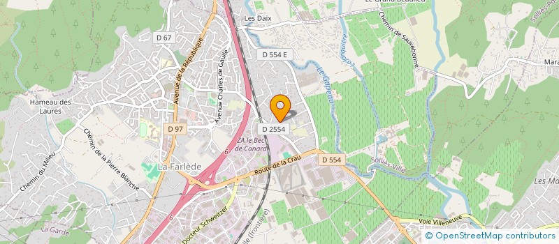 localisation de l'entreprise ATELEC à LA FARLEDE
