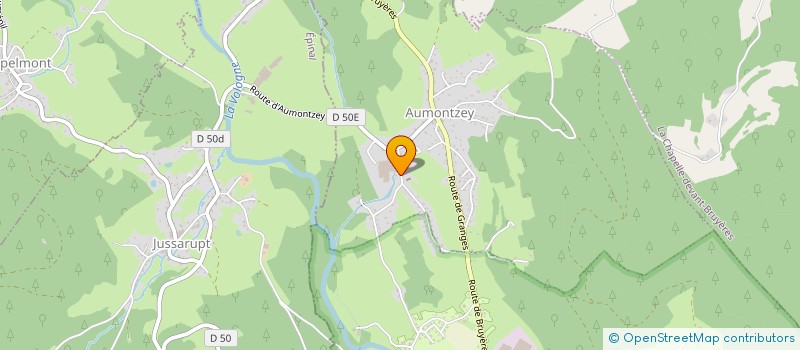 localisation de l'entreprise ATELEC (ALTERNATIVE TECHNIQUE ET PHOTOVOLTAIQUE) à GRANGES-AUMONTZEY