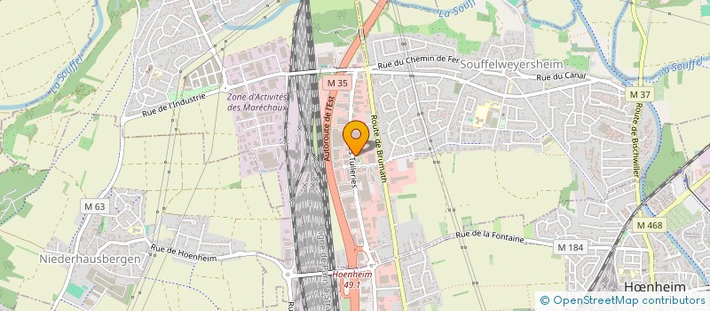 localisation de l'entreprise ATELEC MONTAGE INDUSTRIEL à SOUFFELWEYERSHEIM