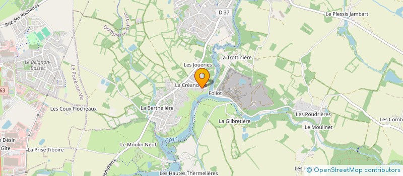 localisation de l'entreprise ATELI - ECO à DOMPIERRE-SUR-YON