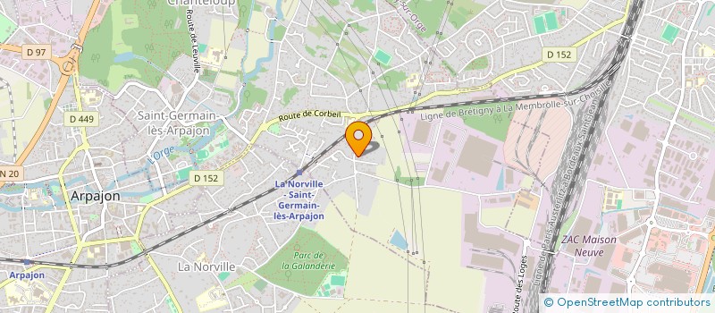 localisation de l'entreprise ATELI FABRI ETIQUET POUR MARQUAGE INDUST à ST GERMAIN LES ARPAJON