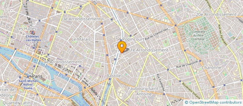 localisation de l'entreprise ATELIE ARCHITEC 17B R FROMENT  PARIS