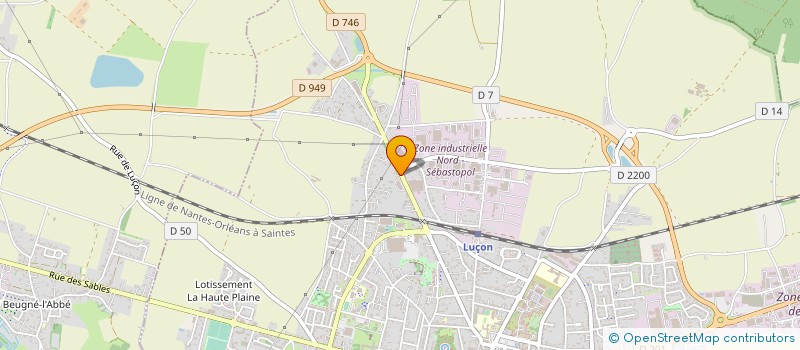localisation de l'entreprise ATELIE MECANIQ ET BUREAU ETUDE LUCONNAIS à LUCON