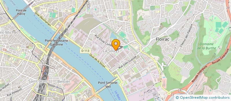 localisation de l'entreprise ATELIER 12/14  FLOIRAC