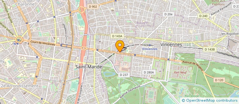 localisation de l'entreprise ATELIER 126 à VINCENNES
