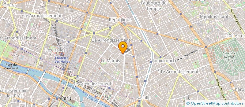 localisation de l'entreprise ATELIER 128  PARIS