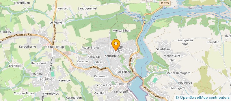 localisation de l'entreprise ATELIER 15 BRETAGNE à AUDIERNE