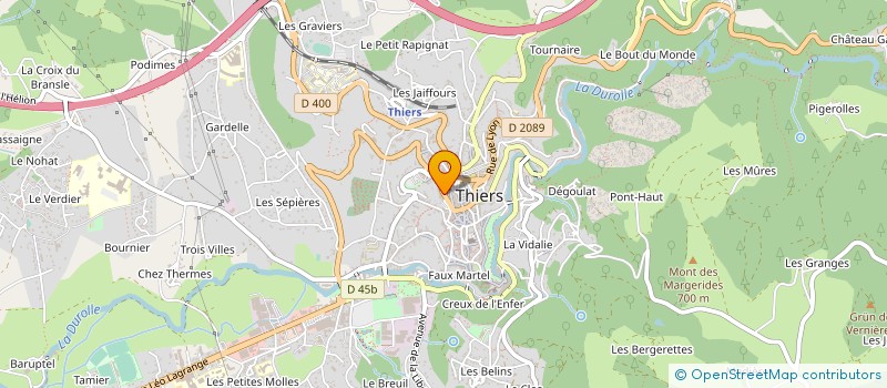 localisation de l'entreprise ATELIER 1515 à THIERS