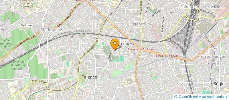 localisation de l'entreprise ATELIER 156  TALENCE