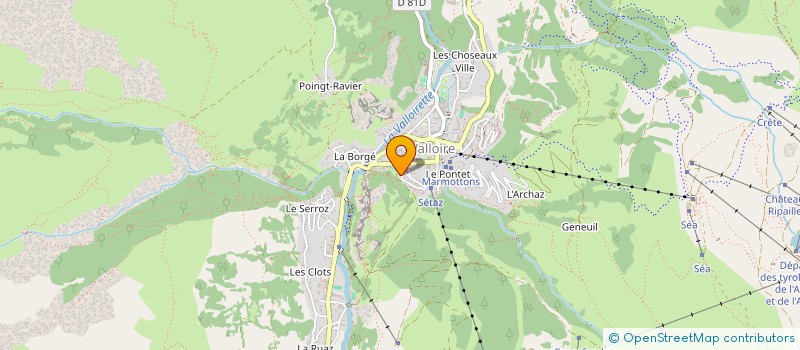 localisation de l'entreprise ATELIER 1720  VALLOIRE
