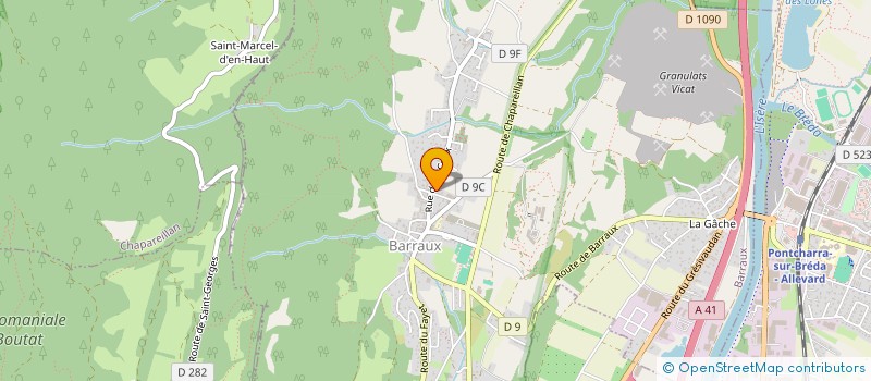 localisation de l'entreprise ATELIER 17C-ARCHITECTE  BARRAUX