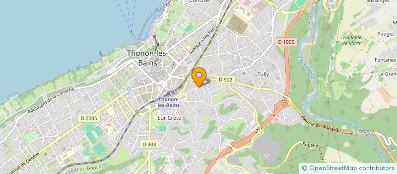 localisation de l'entreprise ATELIER 19 à THONON-LES-BAINS