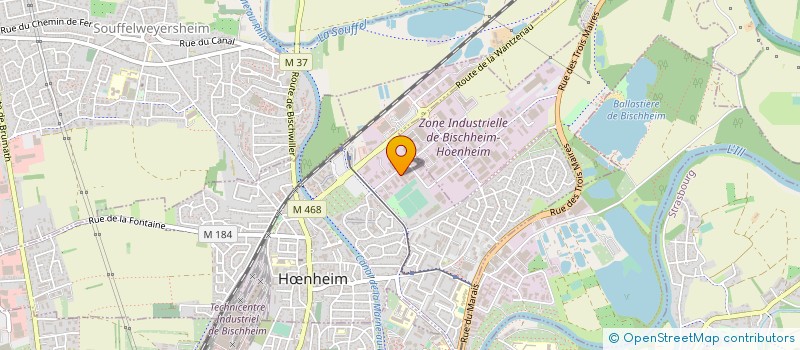 localisation de l'entreprise ATELIER 2 A à HŒNHEIM