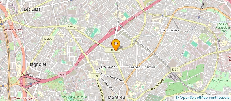 localisation de l'entreprise ATELIER 2 L'EUROPE à MONTREUIL