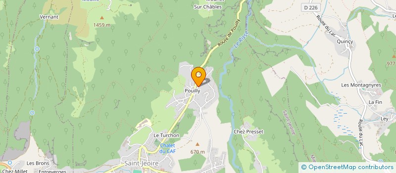 localisation de l'entreprise ATELIER 2000 - ARCHITECTURE ET MAITRISE D'OEUVRE  SAINT-JEOIRE