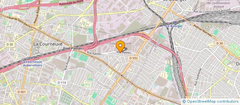 localisation de l'entreprise ATELIER 201  LA COURNEUVE