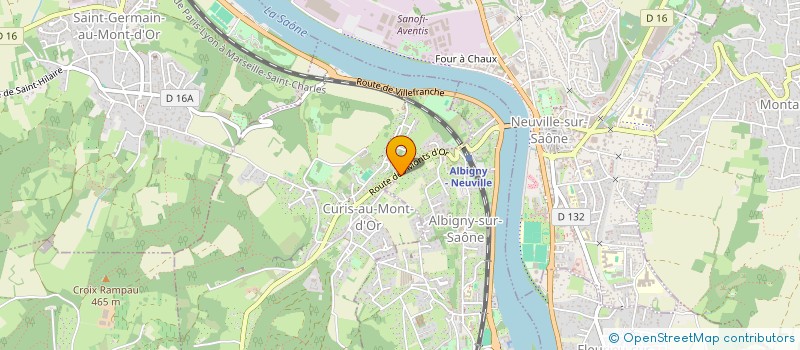 localisation de l'entreprise ATELIER 25 ARCHITECTURE à ALBIGNY-SUR-SAONE